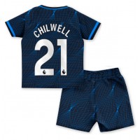 Chelsea Ben Chilwell #21 Replica Away Minikit 2023-24 Short Sleeve (+ pants)